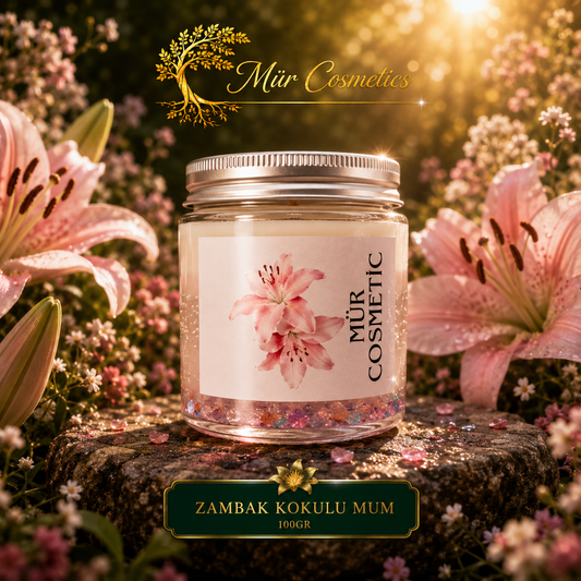 Mür Zambak Kokulu Mum - 100 Gram