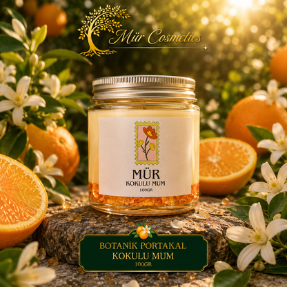 Mür Botanik Portakal Kokulu Mum - 100 Gram